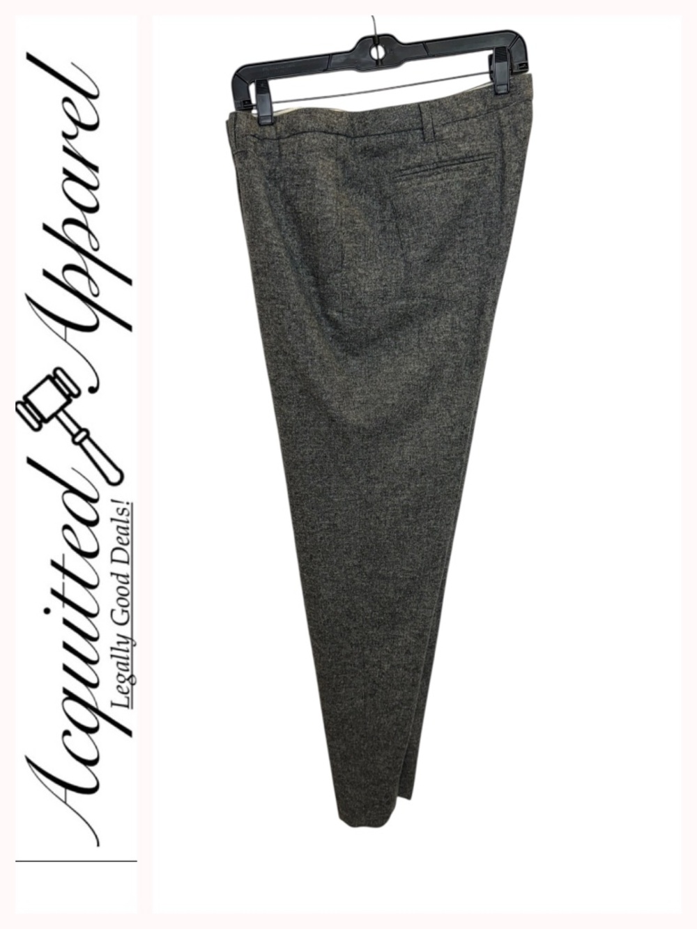AJ Armani Men's Dress Pants Classic Wool-Blend Slate Gray